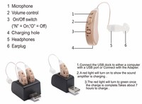 Audífonos JINGHAO para Personas con Discapacidad Auditiva, Amplificador de Sonido, Auriculares para Personas con Problemas de Audición
