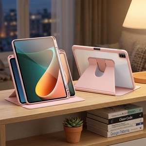 Housse de protection rotative à 360 degrés en TPU et acrylique à <span class=keywords><strong>prix</strong></span> compétitif pour tablette Xiaomi Pad 5 11 pouces avec emplacement pour stylet - Product Image 1