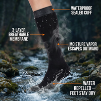 Chaussettes hautes imperméables et respirantes pour hommes et femmes, idéales pour la randonnée, la pêche, la pêche à la ligne, le cyclisme, la chasse, le rafting – Gardez vos pieds au sec