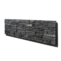 Vente directe d'usine, panneau mural en pierre légère imperméable en PU 3D imitation roche pour usage hôtelier, intérieur et extérieur