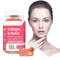 Gummies de Collagène de Haute Qualité pour la Repousse des Cheveux, la Santé de la Peau et des Ongles, Suppléments de Biotine et Vitamines, Bien-être Général, Marque Friend