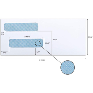 Bán Buôn 10 Phong Bì An Ninh Cửa Sổ Đôi Phong Bì 4 1/8X9 1/<span class=keywords><strong>2</strong></span> Trong Peal-và-seal - Product Image 5