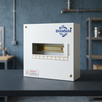 Boîte de distribution BHAMMAR 100A 240V IP54, serrure industrielle anti-effraction, porte simple