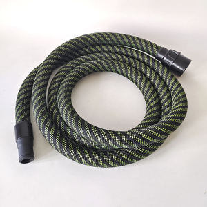Tuyau d'aspiration universel compatible FESTOOL MIRKA, 3,5 mètres, design peau de serpent, nylon tressé, vert, modèle 350 - Product Image 6