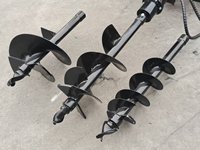 Foreuse hydraulique pour mini-chargeuse, accessoire de forage de trous de poteaux, fixation rapide universelle, couple élevé, dents en carbure, roulement de pompe