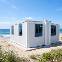 Maison modulaire préfabriquée extensible et mobile en conteneur maritime de 20 pieds