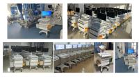 Chariot de ventilation médicale MEDEN modèle M6 pour canule nasale à haut débit, utilisé pour l'oxygénothérapie, humidificateur, poteau IV, garantie de 3 ans