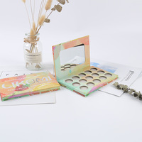 Vente en gros directe de nouvelles boîtes de papier de plateau d'emballage de Palette de fard à paupières vides pour le stockage de distribution de fard à paupières nouveau plateau de stockage de conception