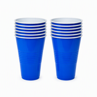Gelas Pesta Plastik PP PS Sekali Pakai 9oz Warna-warni untuk Permainan Beer Pong, Minum, Perayaan Liburan & Acara Hiburan