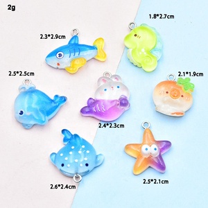 Breloques en résine colorées pour la fabrication de bijoux DIY : boucles d'oreilles, colliers, bracelets, accessoires de porte-clés faits à la main, pendentifs - Product Image 2