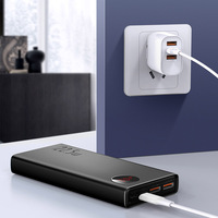 Batterie externe Baseus 20000mAh 22.5W à charge rapide, Powerbank Type C PD, charge rapide, chargeur de batterie externe pour TOUS les smartphones
