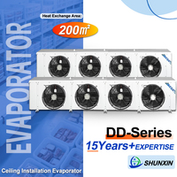 Buatan Cina 200 ㎡   Peralatan Gudang Pendingin Besar, Evaporator Plafon, Evaporator Pemasangan Plafon Suhu Rendah