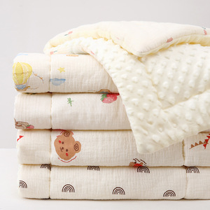 Cojín para cochecito de bebé Qidou, almohadilla de algodón para asiento de 35x77cm para bebés de 0 a 5 años, patrón de bosque con ositos - Product Image 3