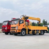 Camion grue Shacman X9 4x2 de 8 à 10 tonnes avec rampes arrière, vente directe usine