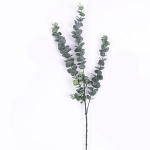 الجملة البلاستيك الاصطناعي الأوكالبتوس ليف ريال اللمس 5 فروع الأوكالبتوس أوراق الجذعية للديكور - Product Image 2