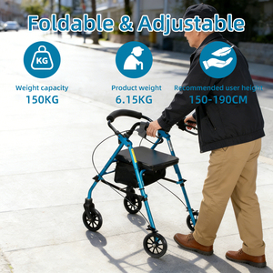 Deambulatore Pieghevole Simplywalk in Lega di Alluminio, Capacità 150kg, per Adulti, con Certificazione UKCA - Product Image 3