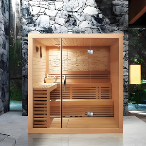 Lusso moderno da 4 a 6 persone Dry SPA Sauna per uso esterno e interno con riscaldamento a infrarossi lontano centro benessere per la casa - Product Image 5