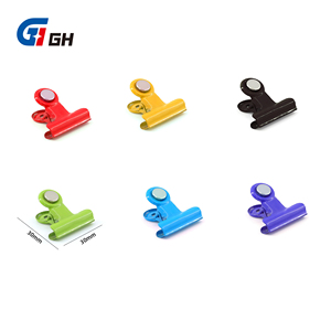 Clip magnétique en néodyme multicolore avec logo personnalisé, aimants de réfrigérateur robustes, pince pour l'école, le bureau, le café, la papeterie - Product Image 3