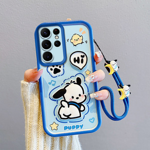 Funda para Teléfono Móvil <span class=keywords><strong>Samsung</strong></span> S24 S23 S22, Nueva Funda Protectora Tridimensional con Dibujos Animados y Correa de Mano Anticaídas 2024 - Product Image 5