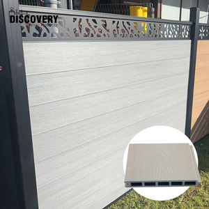 Panneaux de clôture composites en relief 3D, clôture WPC, grain de <span class=keywords><strong>bois</strong></span> naturel, clôture d'intimité extérieure - Product Image 3