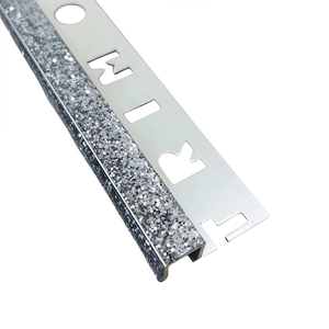 Perfil Decorativo de Metal Dorado Brillante de 2.5m, Tira Plana de Aleación de Aluminio para Decoración de Paredes de Baño - Product Image 4