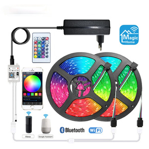 Tuya Smart striscia <span class=keywords><strong>WIFI</strong></span> luci musica sincronizzazione luce di controllo vocale 5M 10M Smart <span class=keywords><strong>WIFI</strong></span> 5050 <span class=keywords><strong>LED</strong></span> striscia <span class=keywords><strong>LED</strong></span> RGB luci a <span class=keywords><strong>LED</strong></span> - Product Image 1