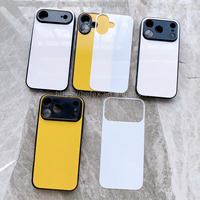 Coques de téléphone en verre trempé de haute qualité pour sublimation, coques arrière vierges personnalisables pour impression par sublimation
