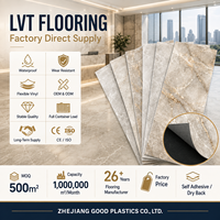 Dalles de sol en vinyle PVC vertes, aspect carrelage céramique, LVT, à coller, motif Terrazzo Confetti, pour espace de jeux