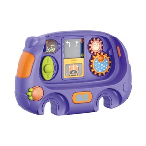 Juguetes educativos bebé iluminación autobús musical Aprendizaje Temprano <span class=keywords><strong>3</strong></span> en 1 volante eléctrico rompecabezas tablero <span class=keywords><strong>sonajeros</strong></span> juguete <span class=keywords><strong>para</strong></span> niños - Product Image 5