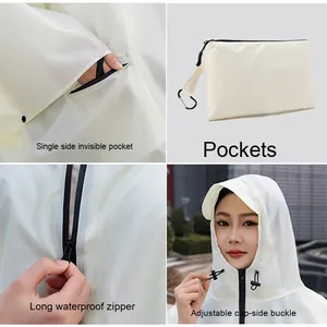 <span class=keywords><strong>Chubasquero</strong></span> impermeable moderno con logotipo Nuevo diseño de capa universal para senderismo al aire libre Elegante para acampar en Japón y Corea - Product Image 3