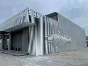 Revêtement mural en tube carré en aluminium de couleur personnalisée pour la conception extérieure d'appartements - Product Image 4