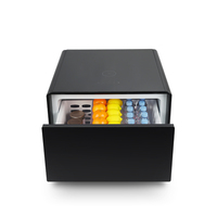 Nouvelle table de chevet intelligente avec réfrigérateur 65L charge sans fil table en verre trempé petit réfrigérateur table de chevet