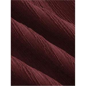 Chemise à manches longues décontractée pour femme, col boutonné en tricot, col en V - Product Image 1