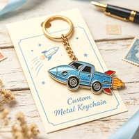 Porte-clés personnalisés en métal 3D, breloques de sac de dessin animé, porte-clés époxy à paillettes, porte-clés en émail dur pour voiture – Vente directe usine Chine
