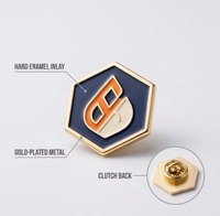 Épinglette en émail dur personnalisée OEM, badge de revers en métal avec logo personnalisé pour cadeau d'entreprise