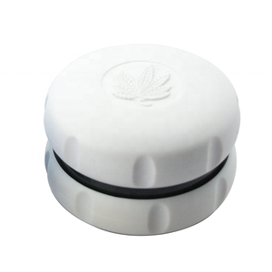 Hot sale hamburger shape 60 mm pocket <b>plastics</b> custom logo portable spinner herb <b>grinder</b> - Product Image 2