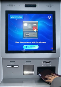 Terminal Inteligente Jinrui FCM-501T con Sistema Operativo Windows 10, Máquina de Cajero Automático y Cambio de Divisas de Metal Resistente para Uso en Bancos - Product Image 3