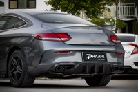 Kit Completo de Carrocería Pharri Nuevo para W205 Clase C 2015-2021, Actualización Original Vision C63S AMG, Parachoques Delantero, Rejilla, Capó, Guardabarros