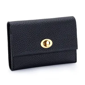 AndoBag - Tarjetero para Mujer, Piel de Vaca Genuina, Cartera Pequeña y Corta, Monedero de Cuero Completo, Diseño Simple y Moderno, 2060 - Product Image 6