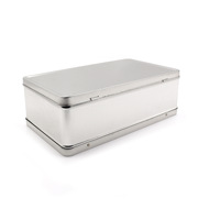 Boîte rectangulaire en fer blanc avec poignée – Contenant personnalisable pour jouets d'enfants et bonbons, emballage cadeau pour produits numériques en MDF, recyclé