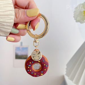 Étui à beignets de dessin animé Unique <span class=keywords><strong>2022</strong></span> pour porte-clés <span class=keywords><strong>AirTag</strong></span> en Silicone souple, lanière à breloques universelle pour <span class=keywords><strong>AirTag</strong></span> - Product Image 5