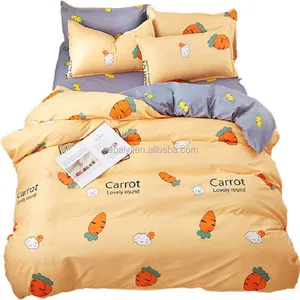 Good quality textile cartoon diperse printed babies teens bedding sets curtains and bedsheets