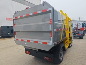 Trung Quốc Mini <span class=keywords><strong>3ton</strong></span> 4ton Side Tải Xe Tải Rác Thủy Lực Nâng Thùng Rác Container Hướng Dẫn Hoạt Động Đòn Bẩy Aor Từ Xa Hoạt Động - Product Image 4