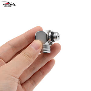 Conector de Primera Etapa para Regulador de Respiración de Buceo KEEP DIVING, Manguera de Alta Presión, Latón Cromado, Junta Giratoria de 360 Grados - Product Image 4