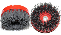 Brosse ronde antique en carbure de silicium Long Shine Lux haute dureté 4 pouces OEM pour outils de polissage de pierre, granit, marbre, travertin