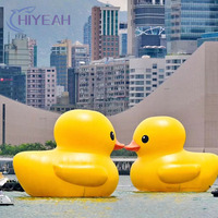 Canard jaune gonflable grand canard géant gonflable énorme pour sauter canard PVC pour modèle publicitaire