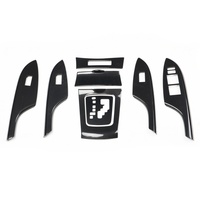 Volant en plastique pour Toyota Corolla (modèles 2007-2013) avec motif carbone modifié, panneau de navigation noir, décoration intérieure de voiture