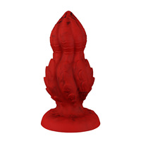 Nouveau Plug Anal Fantaisie en Silicone en Forme d'Animal, Énorme Jouet Réaliste à Nœud Extensible avec Base à Ventouse, Adapté aux Femmes