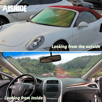 ASDFILM 72%VLT 9975 Film teinté rouge or pour phares 2mil, film pour vitres de voiture, film pour vitres de véhicule à changement de couleur caméléon