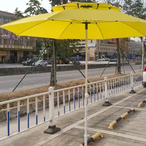 批发高品质户外铝杆沙滩伞遮阳伞可折叠定制标志印刷